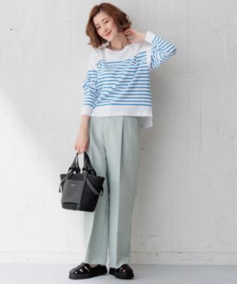 新品　23区【Oggi掲載】Armor-lux パネルボーダー カットソー 23区 tシャツ 「Oggi4月号掲載/洗える」Armor-lux パネル