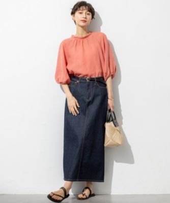 美品☆23区デニムスカート40 23区(ニジュウサンク)の【Oggi3月号掲載/新色追加/洗える】23区