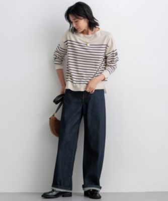 Armor-lux クロップドボーダー カットソー　23区 洗える】Armor-lux クロップドボーダー カットソー / 23区