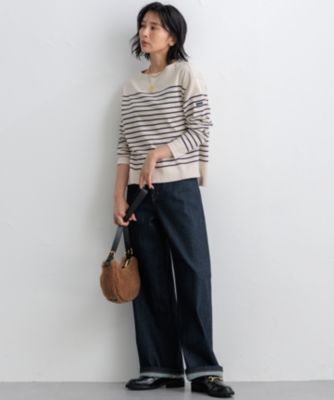 Armor-lux クロップドボーダー カットソー　23区 洗える】Armor-lux クロップドボーダー カットソー / 23区 S