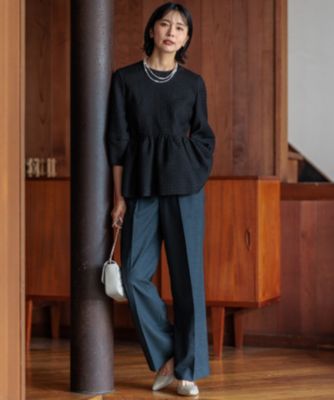 23区｜【一部店舗限定/洗える】プレザンスジャカード ペプラム