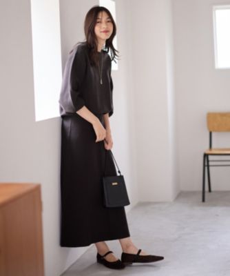 新品❤️ANEWブラック XL ジップアップセーター ANY(エニィ)のニットセットアップ通販 | 集英社HAPPY PLUS STORE