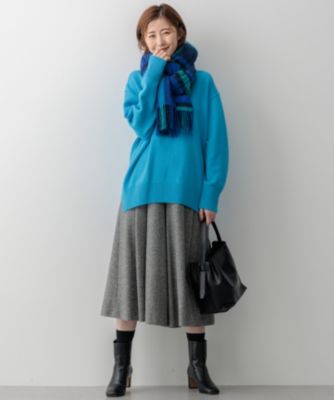 23区(ニジュウサンク)のシルクネップヘリンボーン ガウチョ