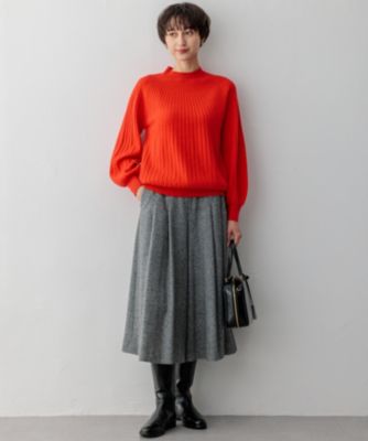 23区 2024AW セミウーステッド モックネック ニット 38 23区 2024AW セミウーステッド モックネック ニット 38