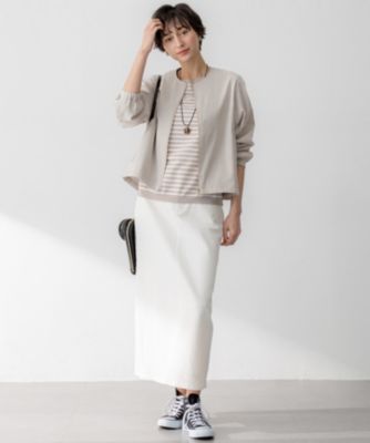 23区(ニジュウサンク)の【洗える】リネンレーヨンストレッチ ブルゾン