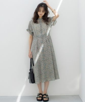 組曲 L(クミキョク エル)のミニフラワープリント ワンピース通販