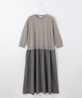 自由区 L(ジユウク エル)の【洗える】タフタコンビ ワンピース