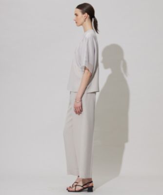 icb【UV接触冷感・速乾】 FluidBackSatin シアーコンビブラウス ICB(アイシービー)の【UVケア・接触冷感・速乾・洗える
