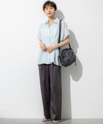 23区(ニジュウサンク)の【洗える】LIBECOリネン タック デザイン