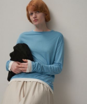 ATON(エイトン)のMODAL SILK JERSEY | クルーネックプルオーバー通販