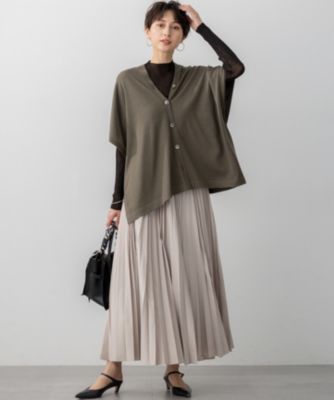 23区　シアーリブニット PROPORTION BODY DRESSING｜部分シアーリブニット 25AW