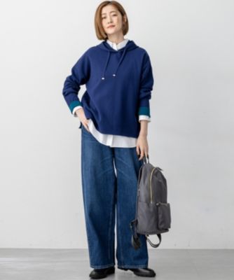 23区(ニジュウサンク)の【洗える】ダブルフェイスニット パーカー通販