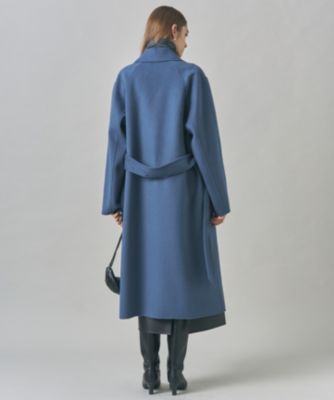 iBlues　イブルース　カシミヤ混　ロングコート　ロング丈　42　XL 大きいサイズ】iBlues イヴルース カシミヤ混 ファー付き ベルト付き