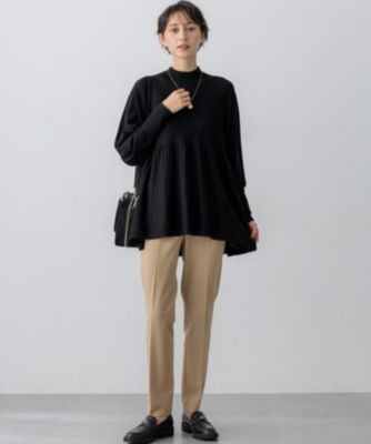 23区(ニジュウサンク)の【洗える】ウールギャザー ドルマンスリーブ