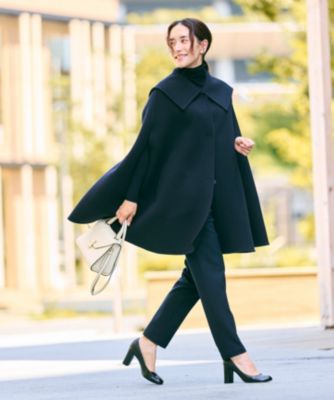 Newans(ハッシュニュアンス)のセーラーカラーダブルフェイスケープ