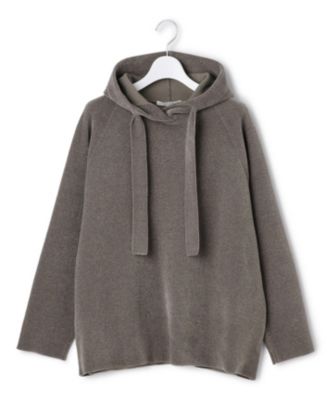 23区(ニジュウサンク)の【SLOW/一部店舗限定】ベロア風ニット パーカー