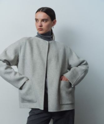 BEIGE，(ベイジ)の【WEB限定】PAYSON / ウールリバーノーカラー