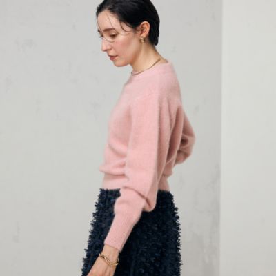 NOLLEY'S(ノーリーズ)のヘアリーモックネックプルオーバーニット