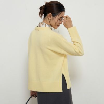 NOLLEY'S sophi(ノーリーズソフィー)の紡毛クルーネックプル