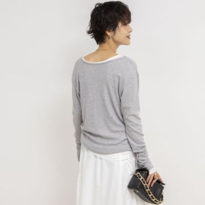 NOLLEY'S(ノーリーズ)のカシミヤシルクヘンリー2WAYプルオーバー