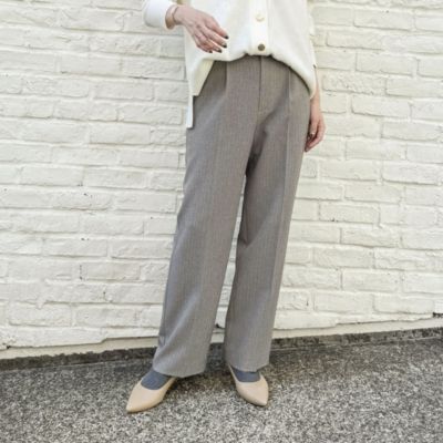 NOLLEY'S(ノーリーズ)のウォッシャブルウール調愛されセミワイドパンツ