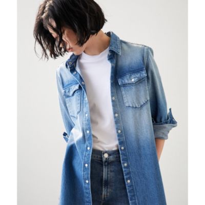 Whim Gazette(ウィム ガゼット)の《WEB限定》DENIMロングシャツ
