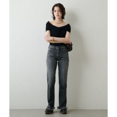 Whim Gazette(ウィム ガゼット)のクロスオフショルトップ通販