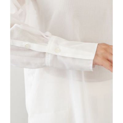 Whim Gazette オーガンジーハイネックプルオーバー新品 Whim Gazette(ウィム ガゼット)のオーガンジーハイネックプル