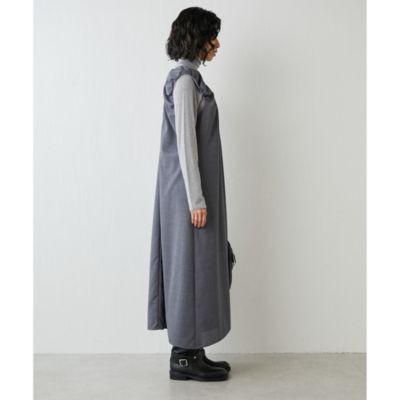 Whim Gazette(ウィム ガゼット)のウールVネックワンピース通販