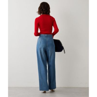 Whim Gazette(ウィム ガゼット)のRIB Vネックプルオーバー通販 Whim Gazette(ウィム ガゼット)のRIB Vネックプルオーバー通販