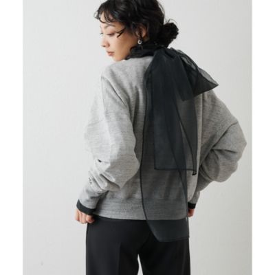 Whim Gazette(ウィム ガゼット)のオーガンジーボウブラウス通販