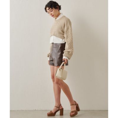 Whim Gazette(ウィム ガゼット)のレザーショートパンツ通販 | 集英社