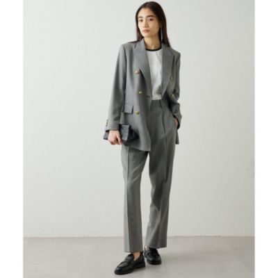 超美品雑誌掲載　Whim Gazetteウィムガゼットウール混ワイドタックパンツ Whim Gazette(ウィム ガゼット)のウールタックパンツ通販