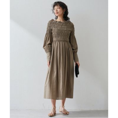 Whim Gazette(ウィム ガゼット)のシャーリングワンピース通販 | 集英社