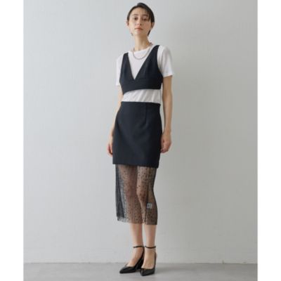 【GEMINI】カットミニスカート Whim Gazette(ウィム ガゼット)の【GEMINI】カットミニスカート