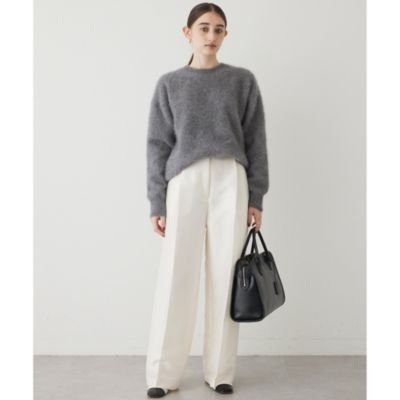 Whim Gazette(ウィム ガゼット)のカシミヤ混クルーネックファー
