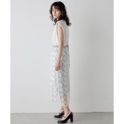 【THE PAUSE】シアーモチーフペンシルスカート THE PAUSE】シアーモチーフペンシルスカート | Whim Gazette