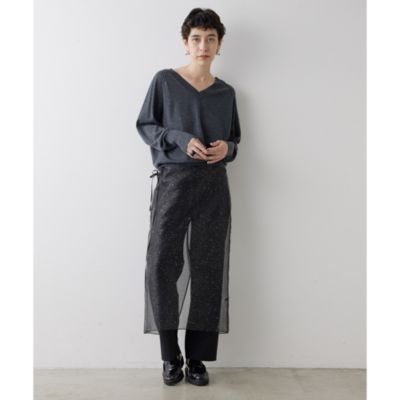 Whim Gazette(ウィム ガゼット)のウールハイゲージⅤネックプル