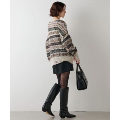 Whim Gazette(ウィム ガゼット)のウールギャバミニスカート通販