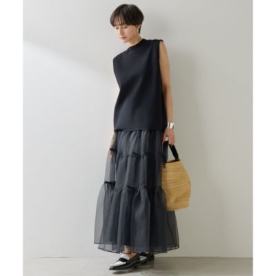 Whim Gazette(ウィム ガゼット)のガーターニットノースリーブプル