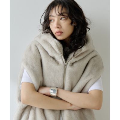 Whim Gazette(ウィム ガゼット)のミンクフェイクファーブルゾン