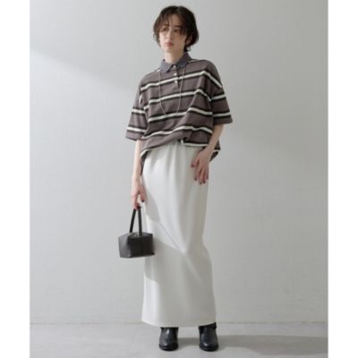 ウィム ガゼット 【THE PAUSE】ボーダーBIGポロシャツ Whim Gazette(ウィム ガゼット)の【THE PAUSE】ボーダーBIG