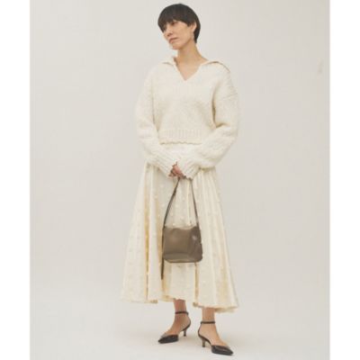 Whim Gazette(ウィム ガゼット)のボンボンジャガードスカート通販  