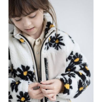 THE SHOP TK(Kids)(ティーケー サップキッド：キッズ)の【100-140】ポケット配色ボアブルゾン通販 | 集英社HAPPY PLUS  STORE