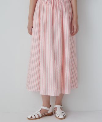 human woman(ヒューマン ウーマン)の◇カラミストライプスカート通販