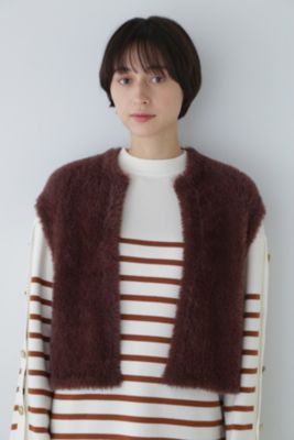 ヒューマンウーマン（HUMAN WOMAN）/◆フェイクファーベスト human woman(ヒューマン ウーマン)の◇フェイクファーベスト通販