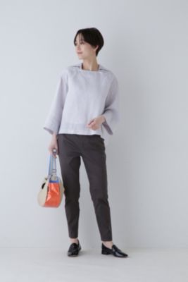 human woman(ヒューマン ウーマン)の◇サテンストレッチスリムパンツ