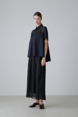 アドーア ADORE 24SS プリーツ ワイドパンツ イージー 38 ブラック アドーア ADORE 24SS プリーツ ワイドパンツ イージー 38 ブラック