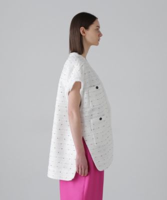 ADORE(アドーア)の◇フラワースパングルツィードジャケット通販