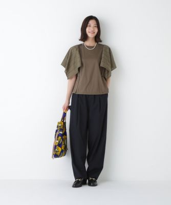 human woman / ヒューマンウーマン ◆コットンローンレースドッキングプルオーバー human woman(ヒューマン ウーマン)の◇コットンローンレース